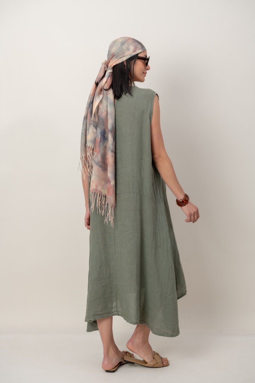VESTIDO ADAMINA Verde Seco