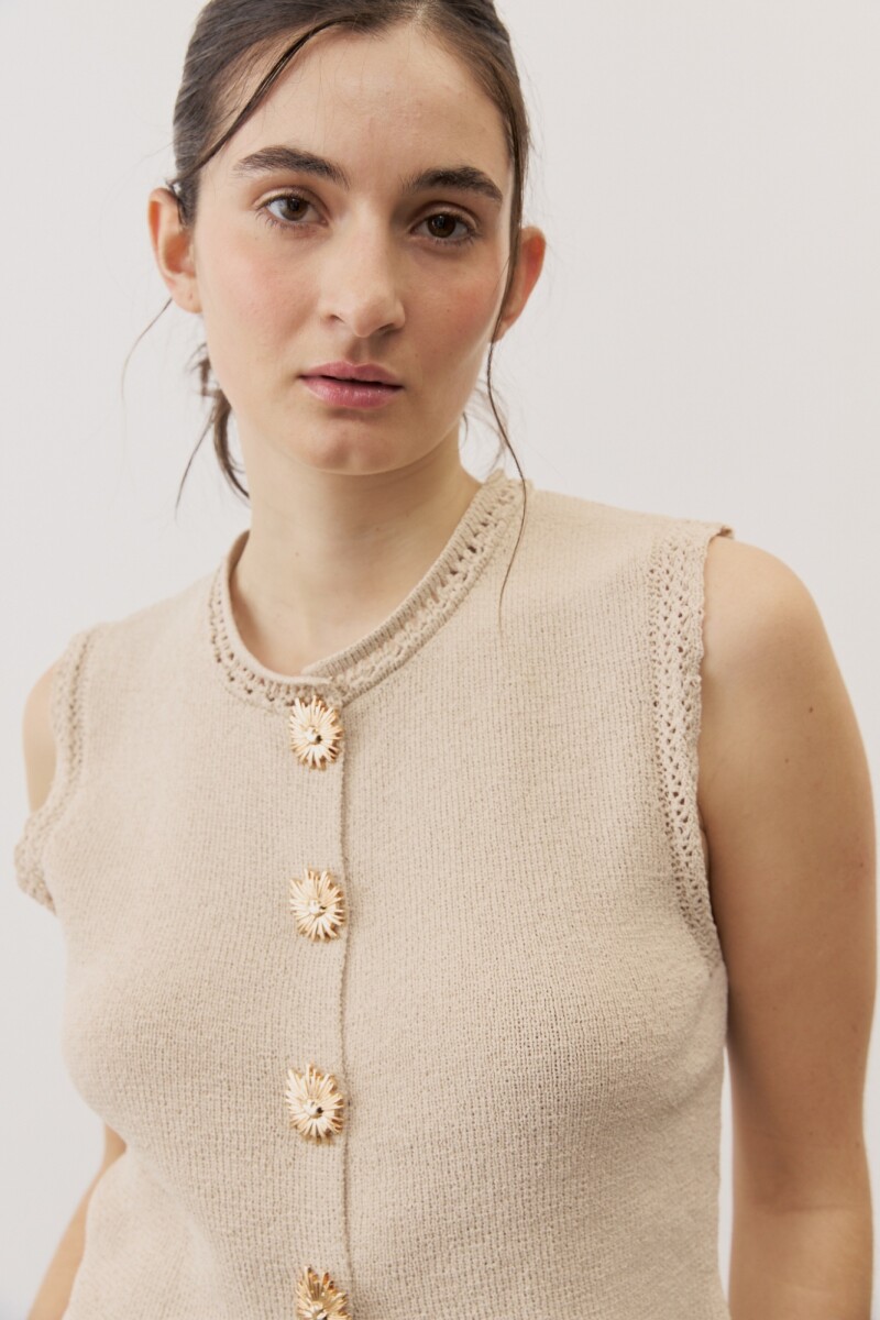 Chaleco Teixit BEIGE