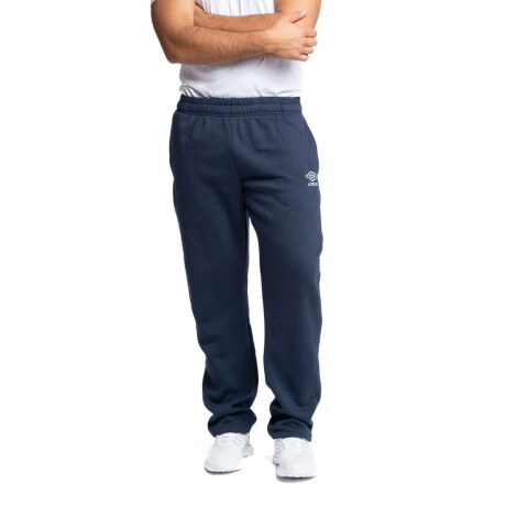 Pantalón Largo Recto Felpa AD de Hombre Azul