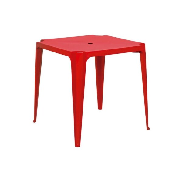 MESA DE PVC BELAVISTA 70 X 70 + 4 SILLAS MOR - ROJA MESA DE PVC BELAVISTA 70 X 70 + 4 SILLAS MOR - ROJA