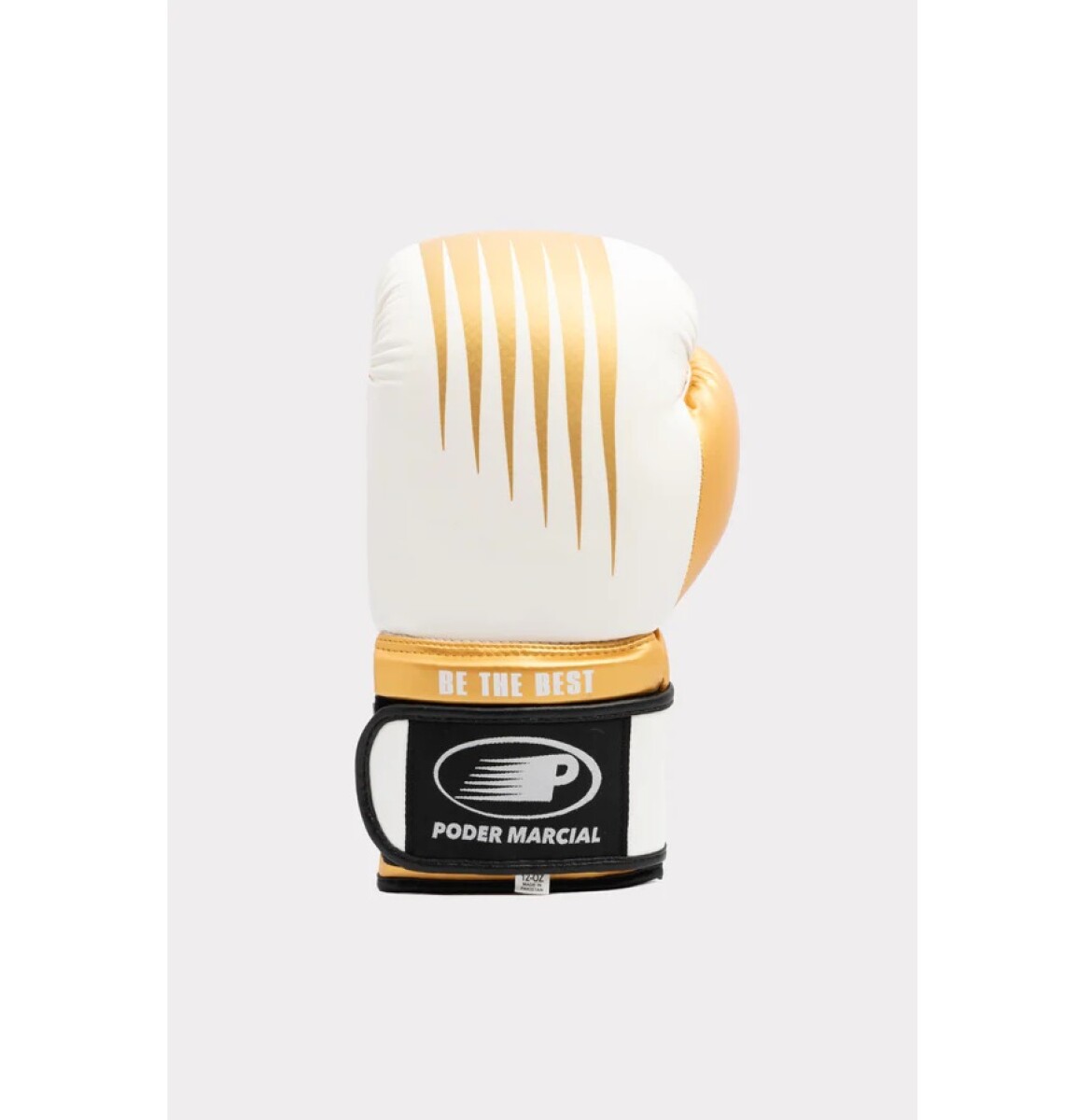 Guante de Boxeo Blanco y Dorado 