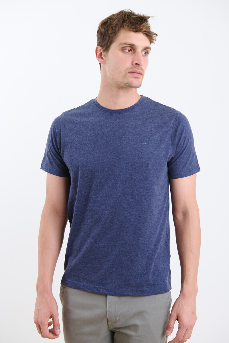T-SHIRT HARRINGTON LABEL - Azul Piedra 