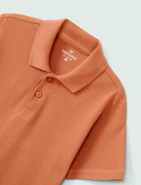 POLO INFANTIL BÁSICA NARANJA