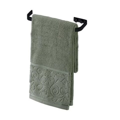 TOALLERO 22 CM AMURAR NEGRO MATE Toallero 22 Cm Amurar Negro Mate