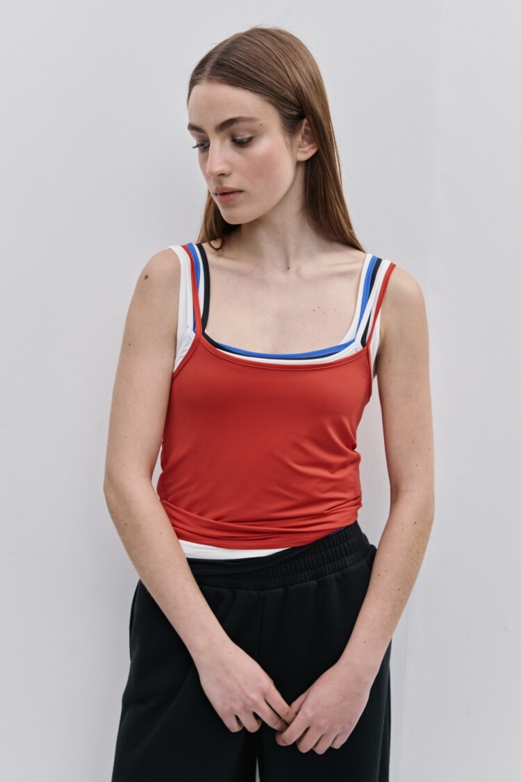 MUSCULOSA TULIPAN Rojo