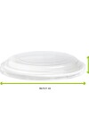 Tapa plastica para bowl 700 ml TRANSPARENTE