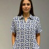 Vestido Camisero Pupa Estampa Azul