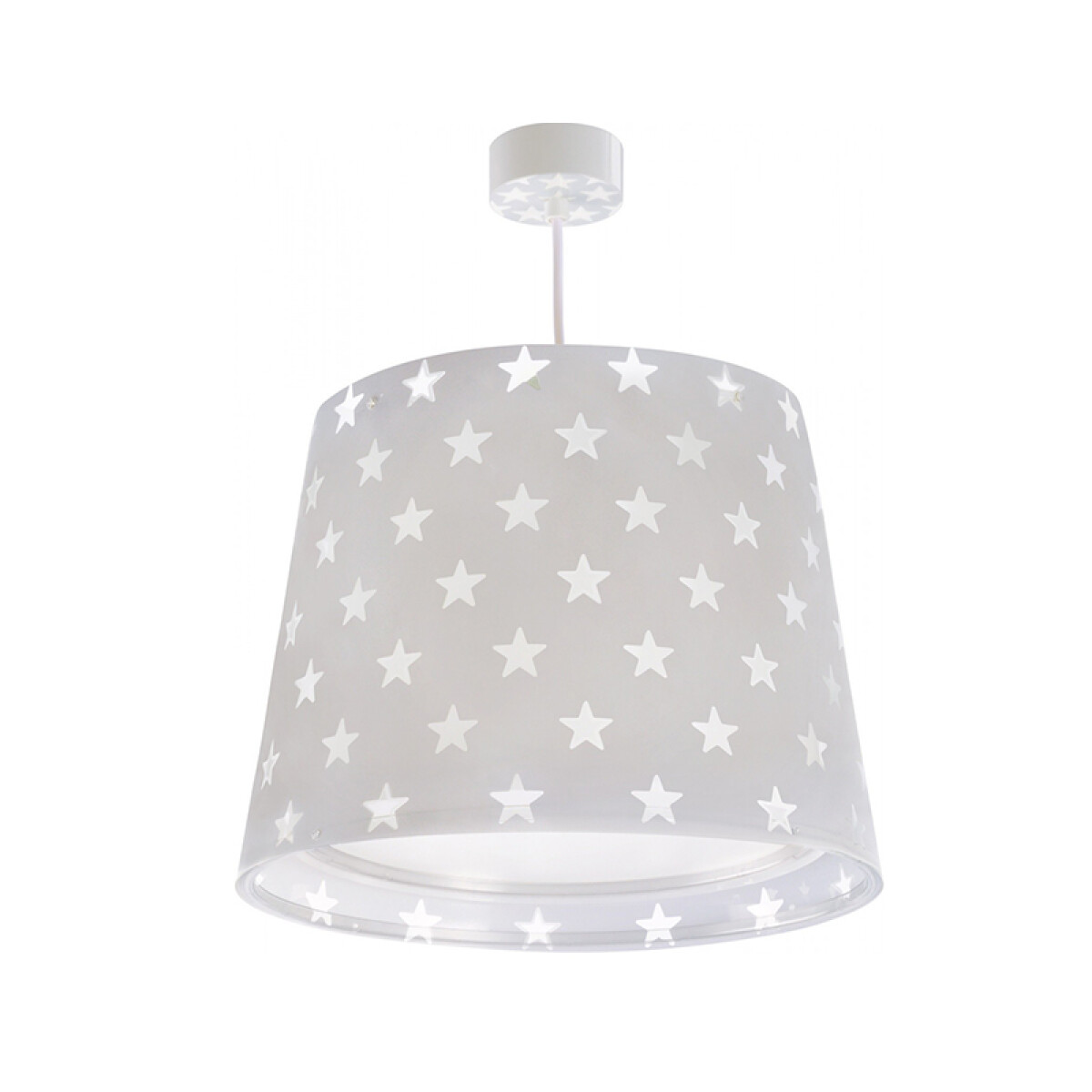 Lámpara colgante infantil STARS GREY estrella fluo - DA0110 