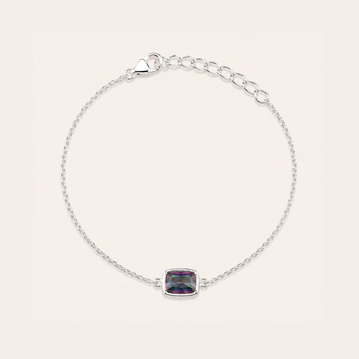 Pulsera Aida Topacio Mistico - Plata 925 