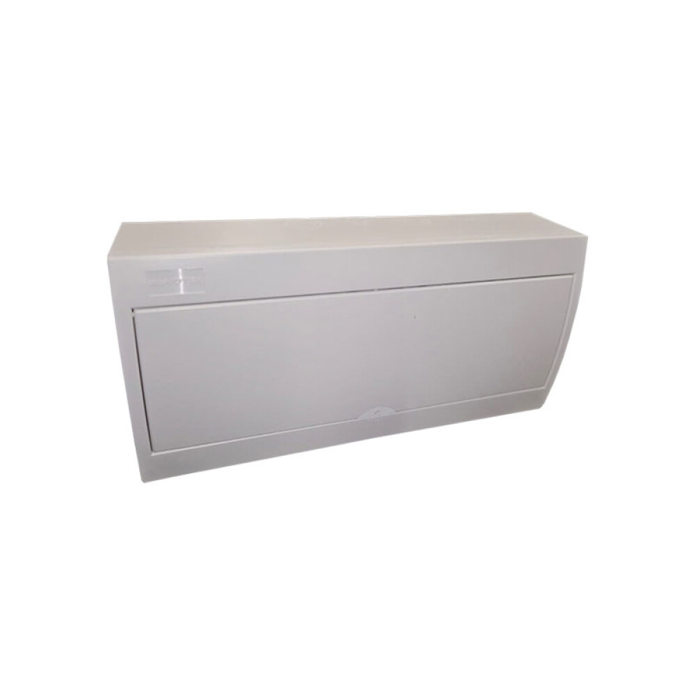Tablero de exterior 18 módulos con puerta blanca CAJ00063