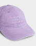 Caps Denim Gorra Canvas "kind People" - Violeta Lila