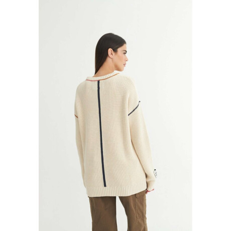 Buzo punto Frantesca Crudo