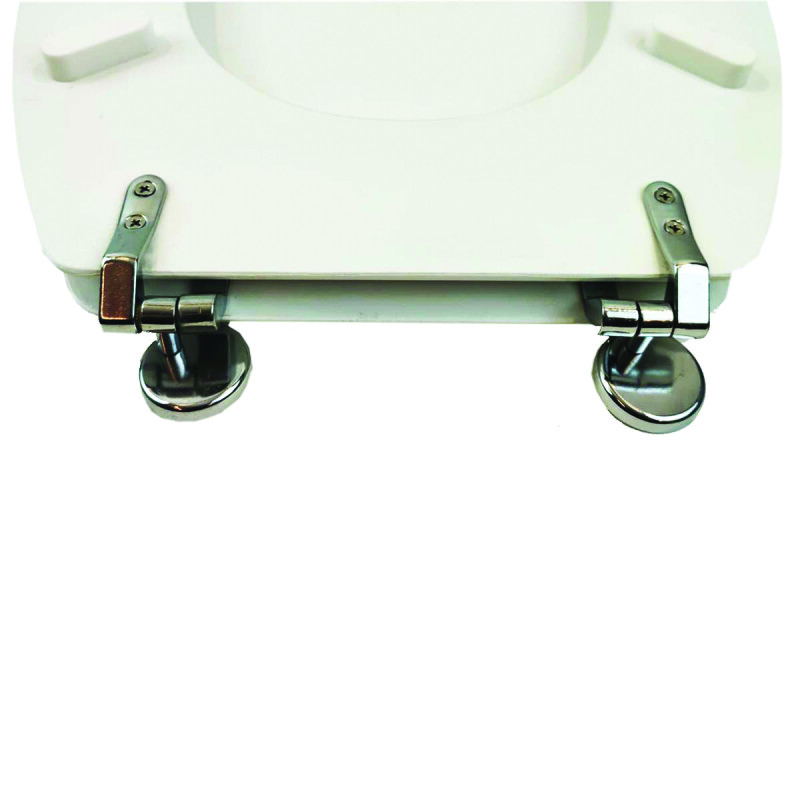 Asiento de inodoro madera blanca BLANCO