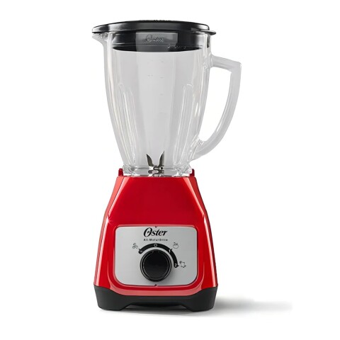 Licuadora Oster Con Vaso De Vidrio Rojo