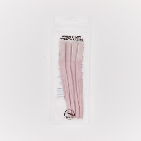 NAVAJAS PARA CEJAS DE PAJA DE TRIGO (PAQUETE DE 4/ROSA) NAVAJAS PARA CEJAS DE PAJA DE TRIGO (PAQUETE DE 4/ROSA)