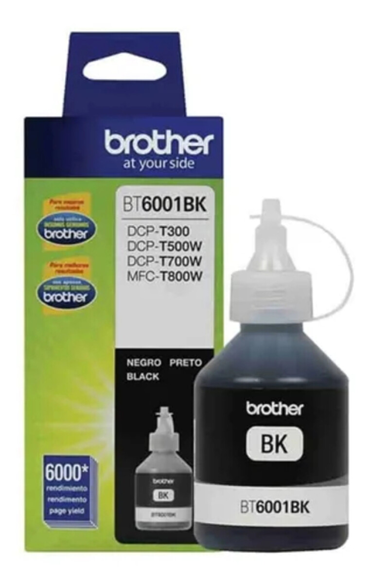 BROTHER BT6001BK NEGRO BOTELLA T300/T500W - Brother Bt6001bk Negro Botella T300/t500w 
