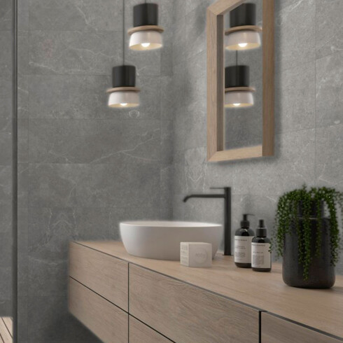 CERAMICA REVESTIMIENTO 40X120 MATE GRIS RECTIFICADO STORM GAMAS DE GRIS