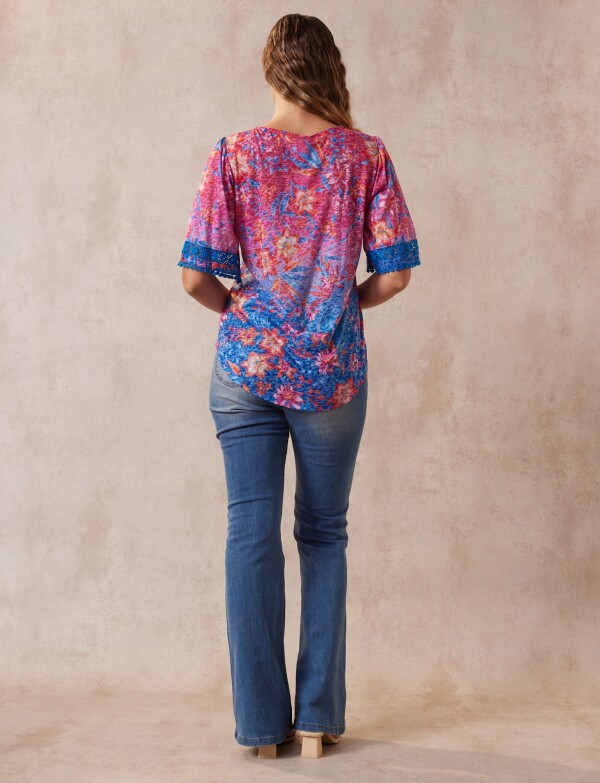 Blusa Printed MULTI/ROSA