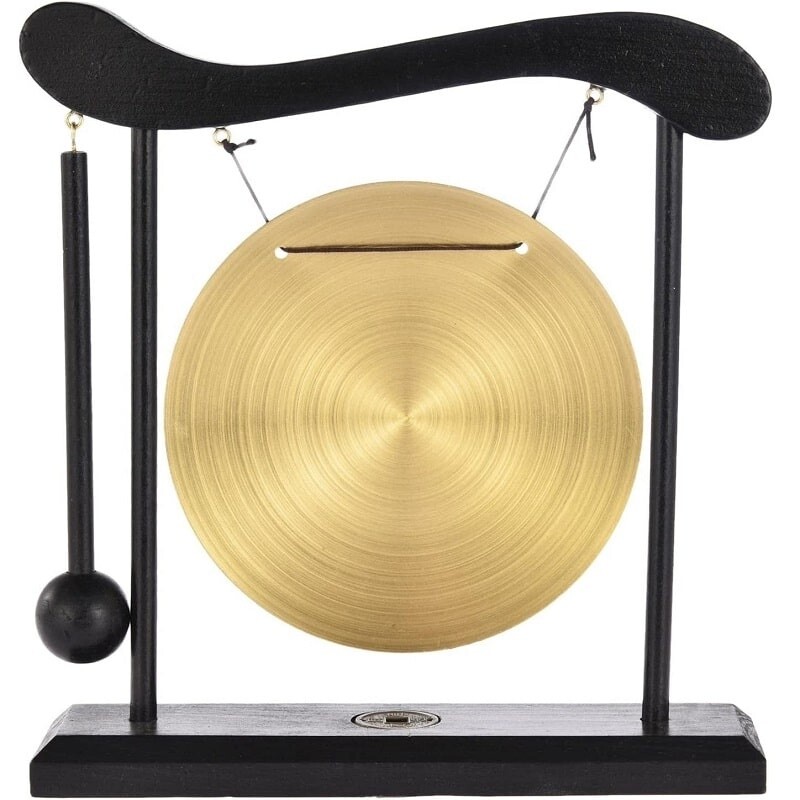 Gong de latón de sobremesa adorno Gong de latón de sobremesa adorno