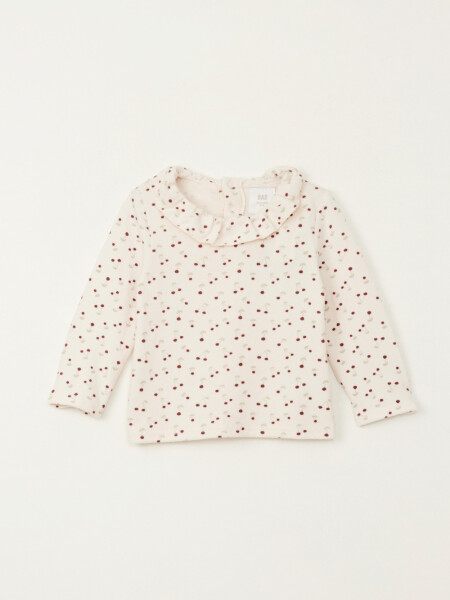 Remera lanilla volado estamapa Rosa Pastel
