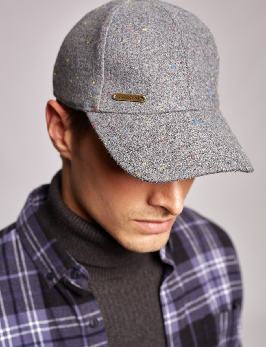 Gorra fieltro gris