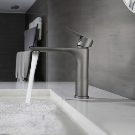 Monocomando Medio Gun Metal Incl Valvula Popup GRAFITO-GUNMETAL