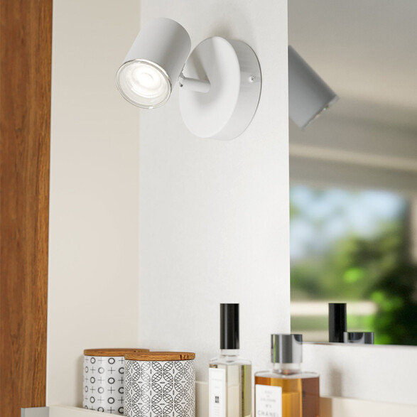 Aplique de pared acero blanco GU10 EG6404