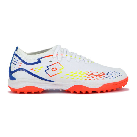 Lotto Minza Futbol 5 Tf Hombre Blanco-Naranja