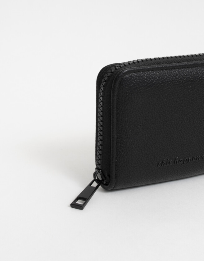 Billetera Billetera Cuerina Negro - Negro
