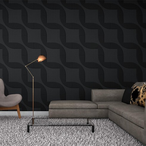Ceramica Negra Plenos Mate 38X74 Cm Pared GAMAS DE NEGRO