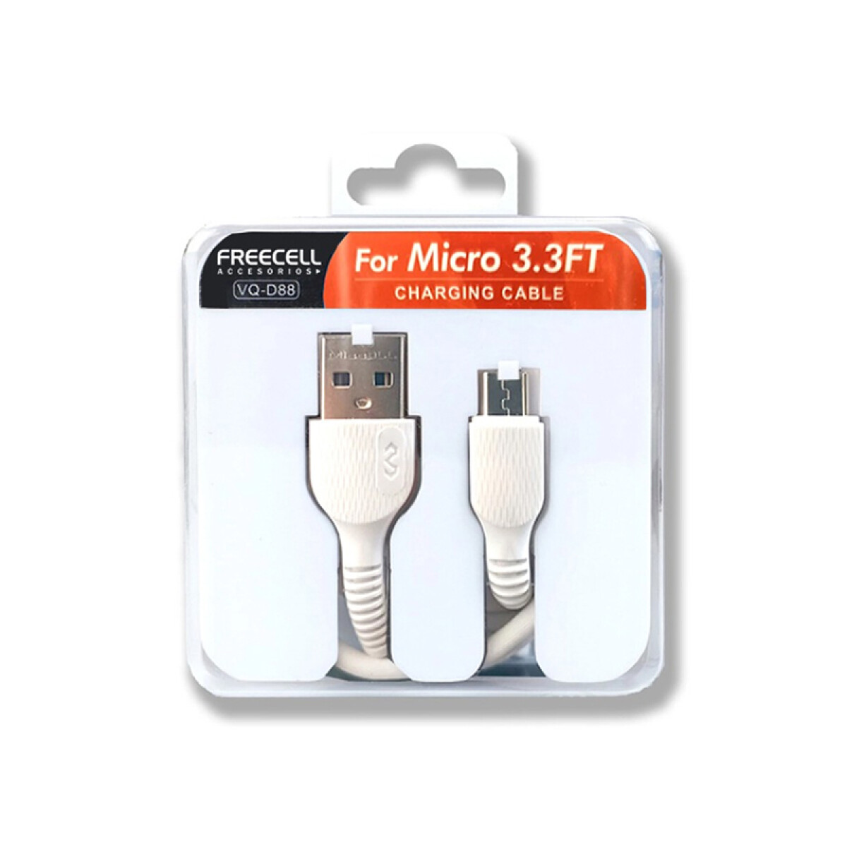 Cable micro USB 1 metro Miccell caja acrìlico - Unica 