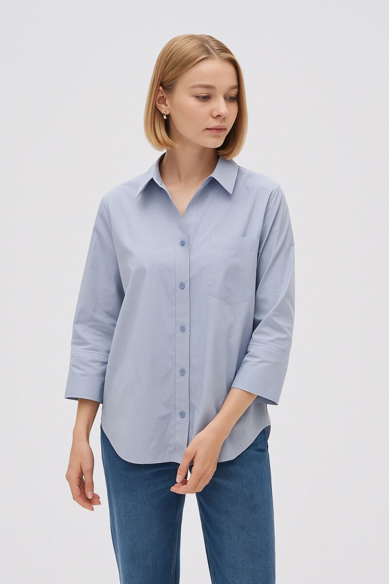 Camisa Kabak - Celeste Claro 