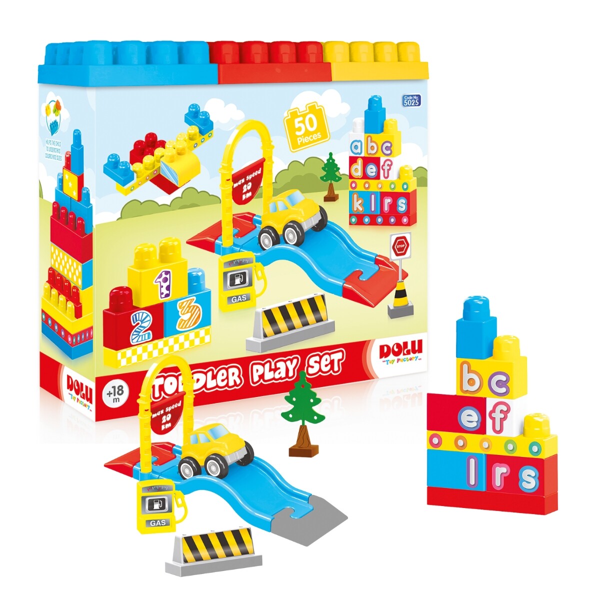 Set de Construcción Infantil Dolu 50 Piezas 