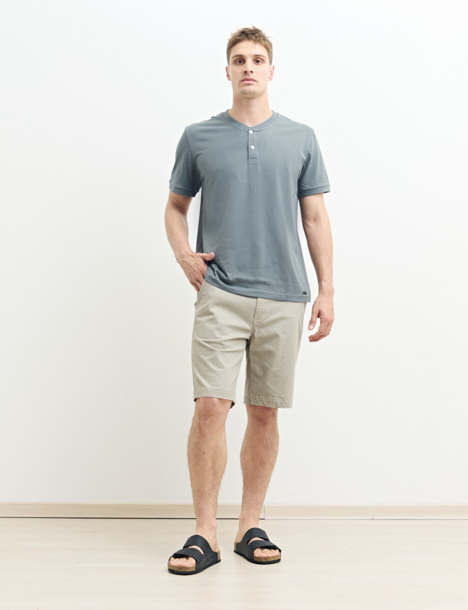 520677 T-SHIRT HARRINGTON LABEL Gris Oscuro