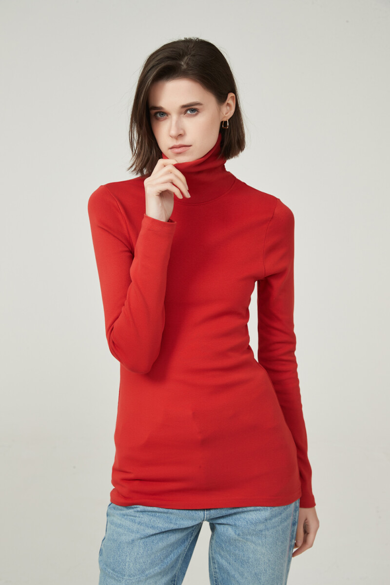 Polera Balua - Rojo Oscuro 