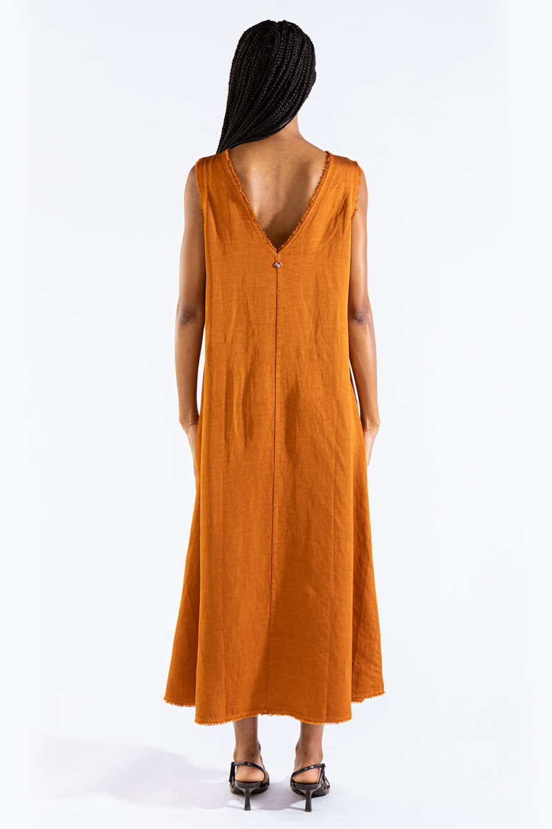 LARA LONG DRESS Rum