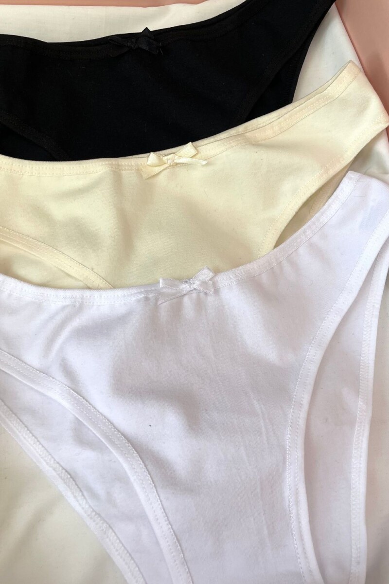 Kit 3 Bombachas Cotton 