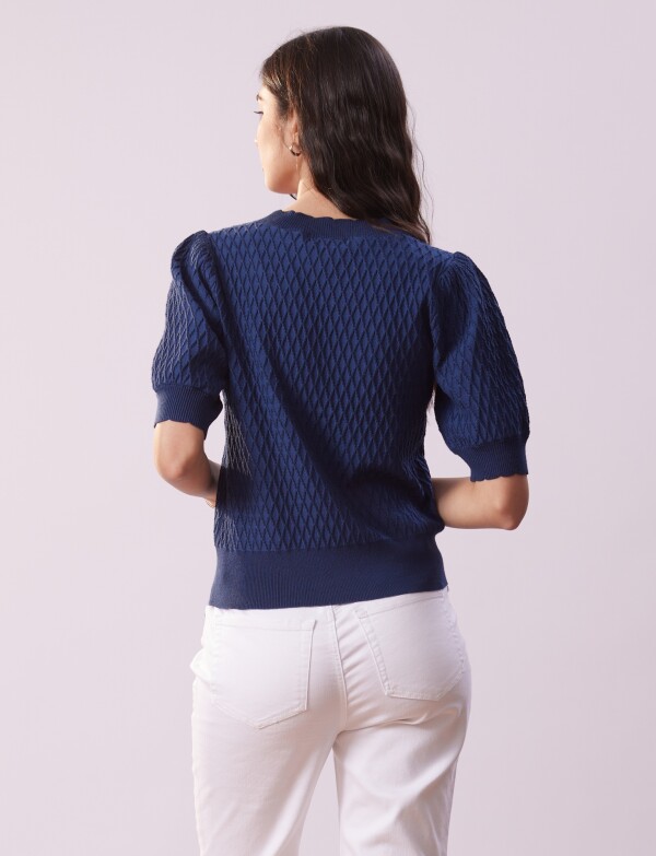 Cardigan Rombos AZUL