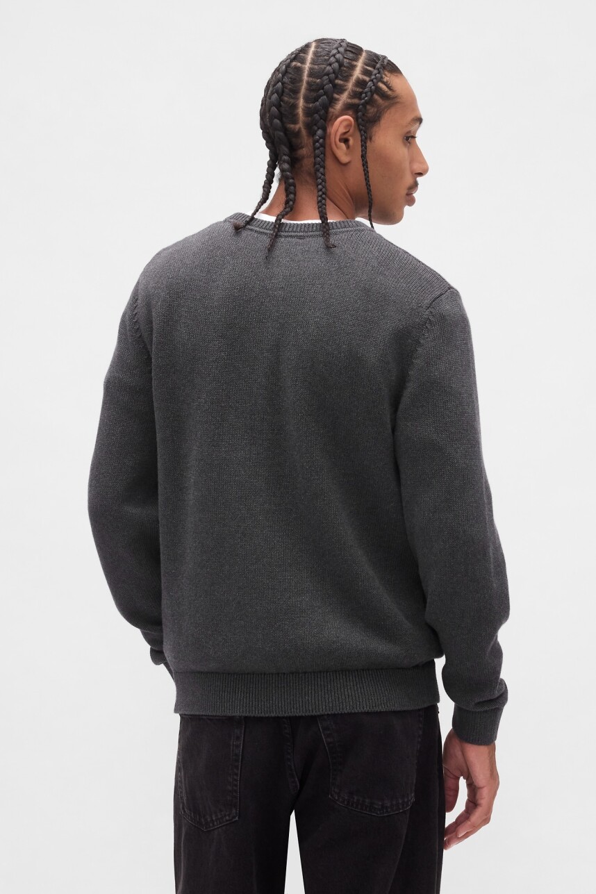 Buzo Algodón Básico Cuello Redondo Hombre B85