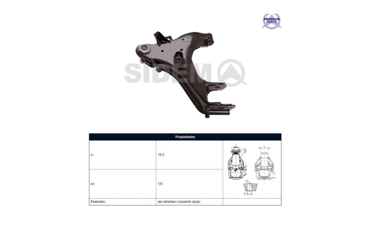 Parilla De Suspension Delantera Nissan D22 98-25 Izq Parilla De Suspension Delantera Nissan D22 98-25 Izq