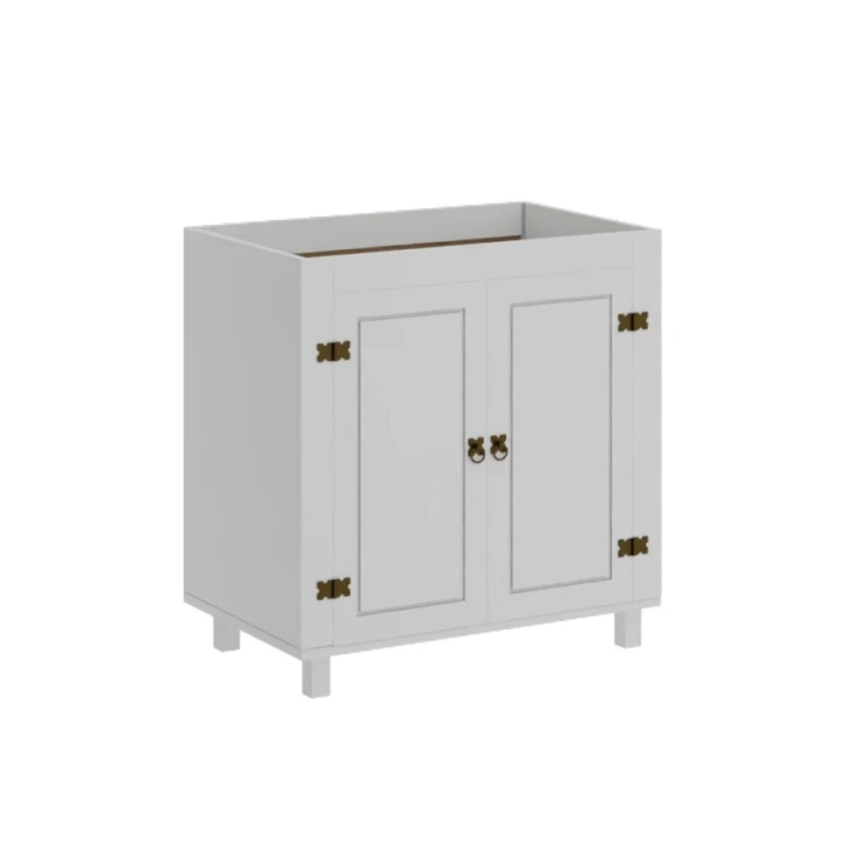 Bajo mesada 2 puertas - Linea Mexicana Blanco 