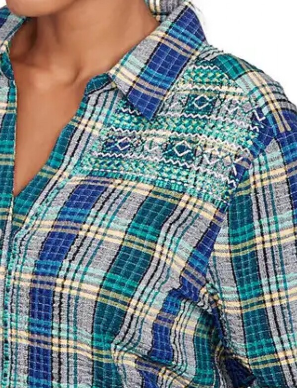 Camisa Cuadros MULTI/AZUL