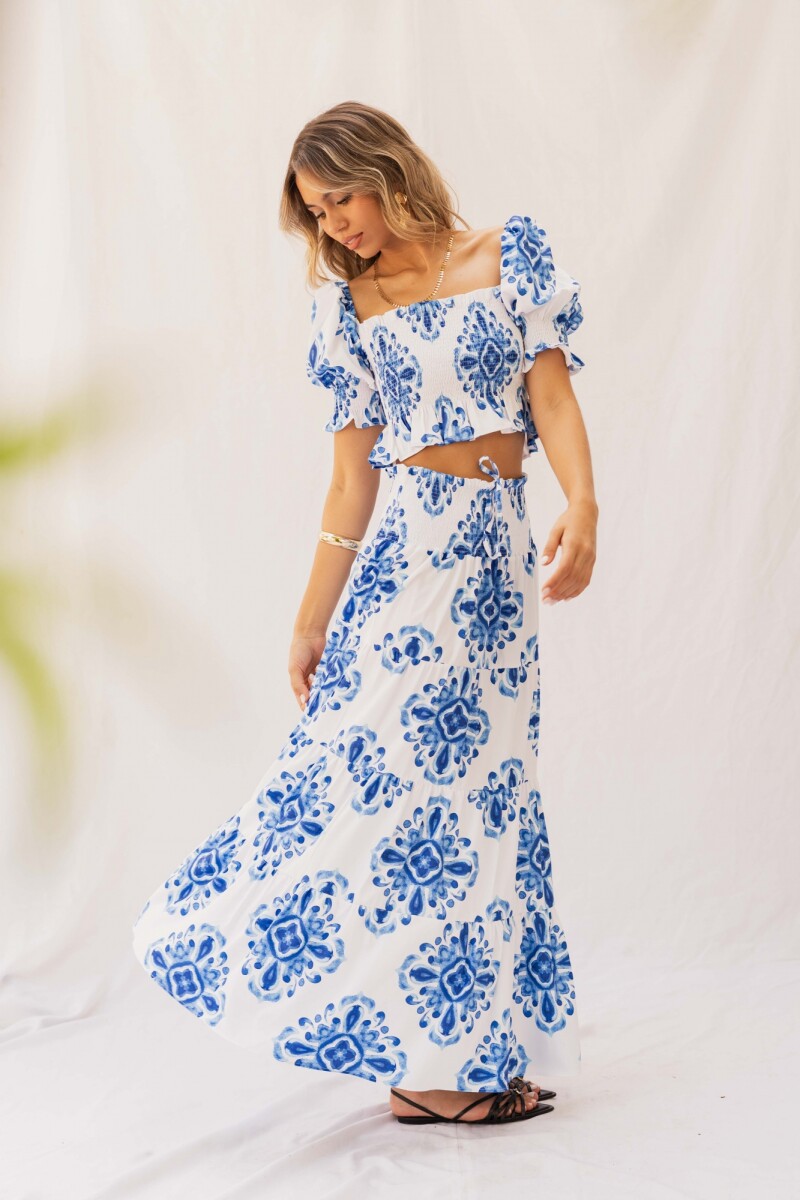 FALDA AURELIA OCEAN MAJOLICA FALDA AURELIA OCEAN MAJOLICA