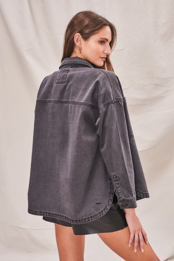 Sobrecamisa Denim Denim Gris