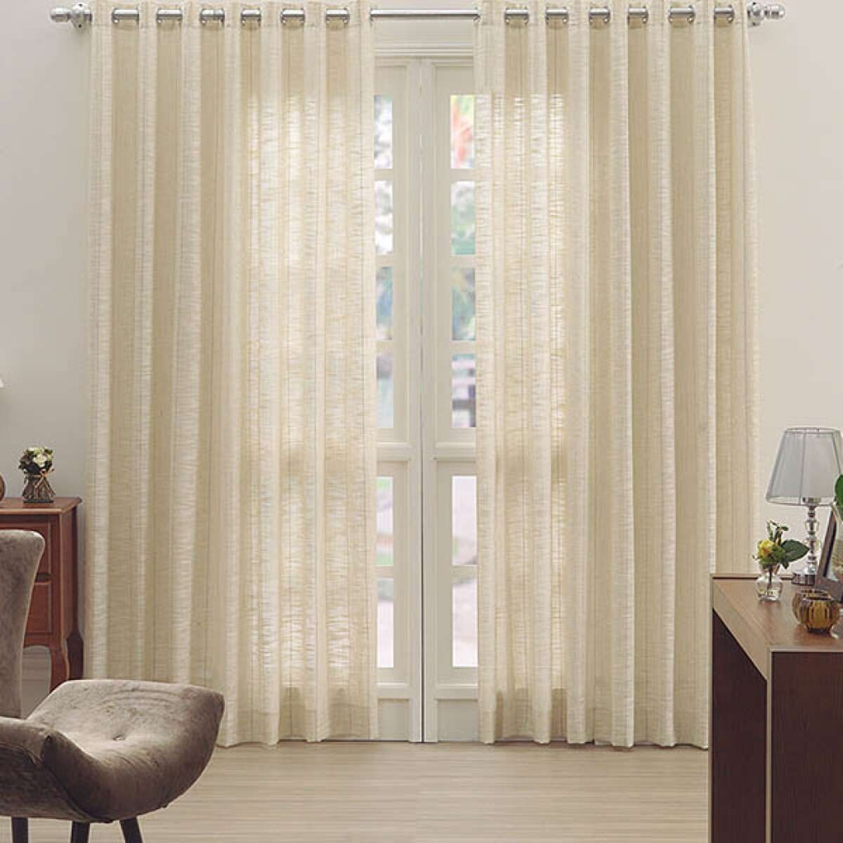 Pack x 2 Cortina Dohler Rosane 135 x 200 cm - Natural 