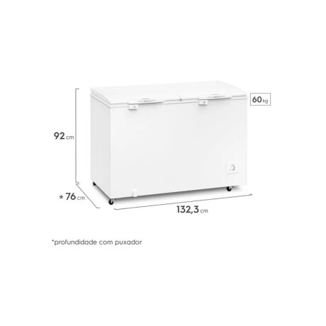 freezer electrolux fío humedo 407lts. WHITE