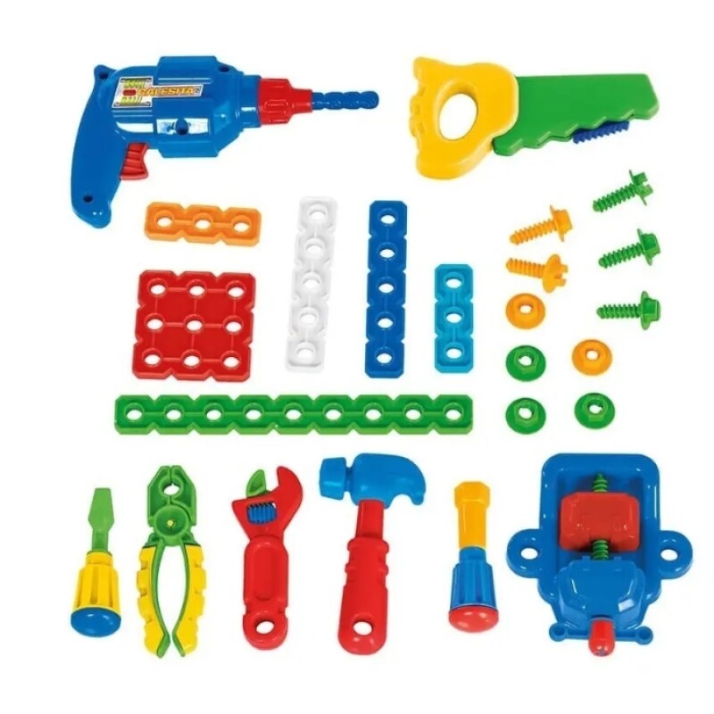 Set De Herramientas Mecánico Infantil Calesita Set De Herramientas Mecánico Infantil Calesita