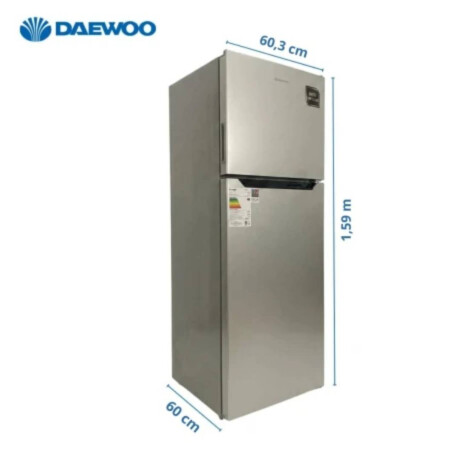 Heladera Inverter Daewoo 298 Lts l Frio Seco Color gris