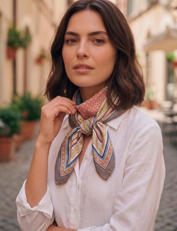 Pañuelo Boho MARRON/MULTI