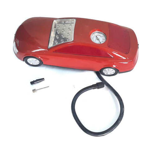 COMPRESOR DE AIRE - 12V 35PSI FORMA AUTOMOVIL CON LUZ LED - COMPRESOR DE AIRE - 12V 35PSI FORMA AUTOMOVIL CON LUZ LED -
